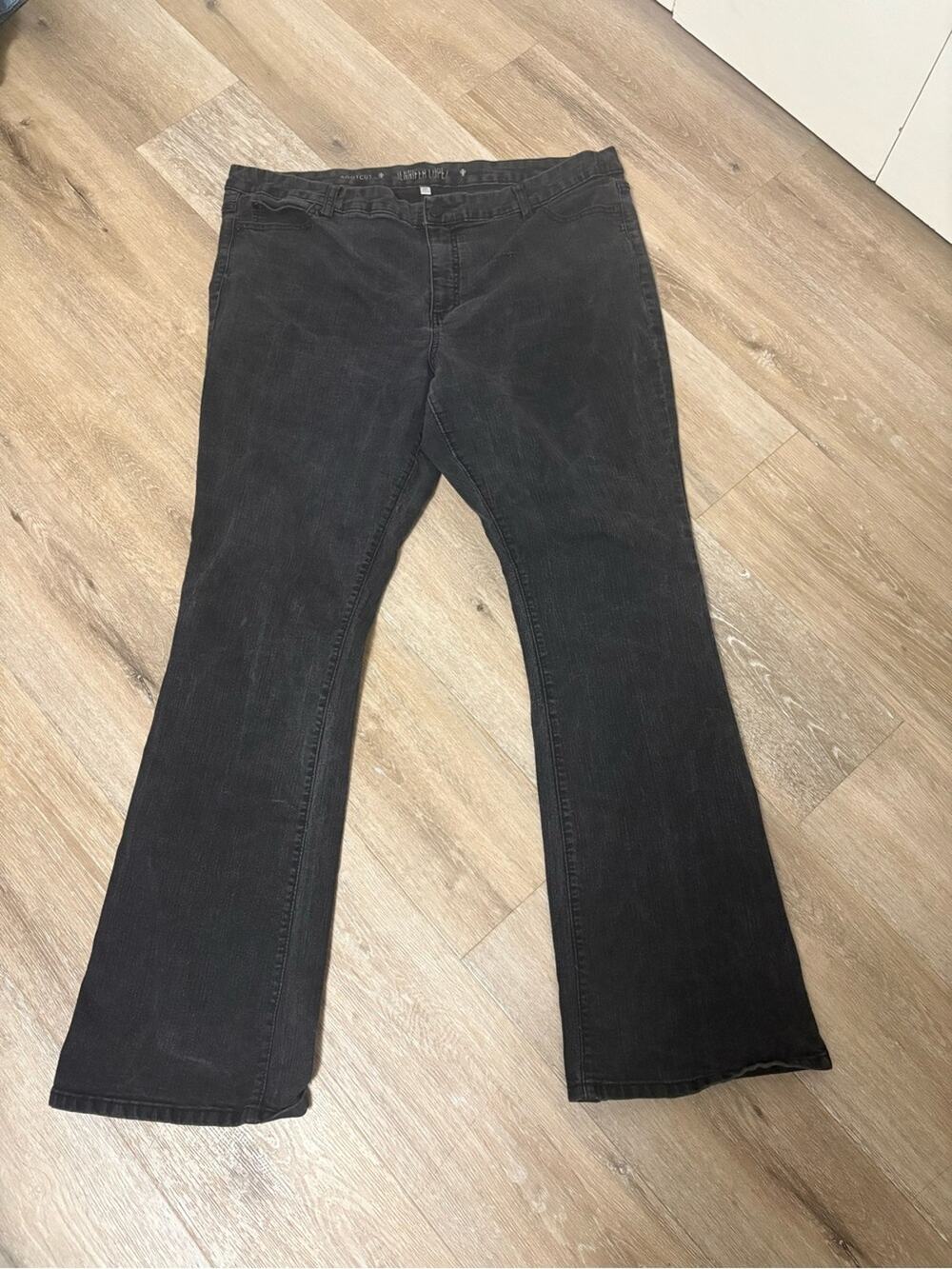 Jennifer Lopez Black Bootcut Stretch Jeans Women Plus Size 22WL